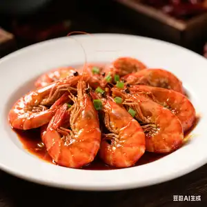 Karamelizovani veliki škampi / 油焖大虾