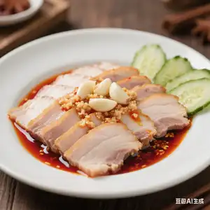 Kuvana svinjetina sa belim lukom / 蒜泥白肉