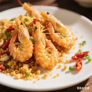 Škampi Bifengtang sa belim lukom / 避风塘炒虾