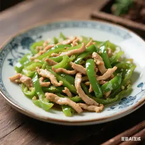Svinjetina sa zelenom paprikom na trakice / 青椒肉丝